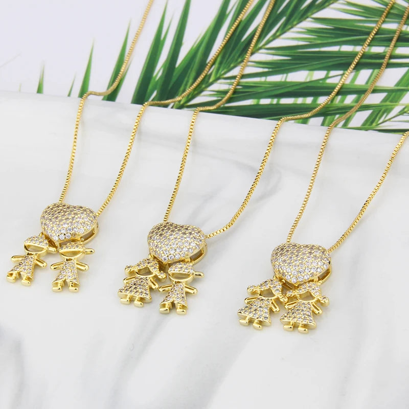 COLAR AMOR DE MÃE FOLHEADO A OURO 18K