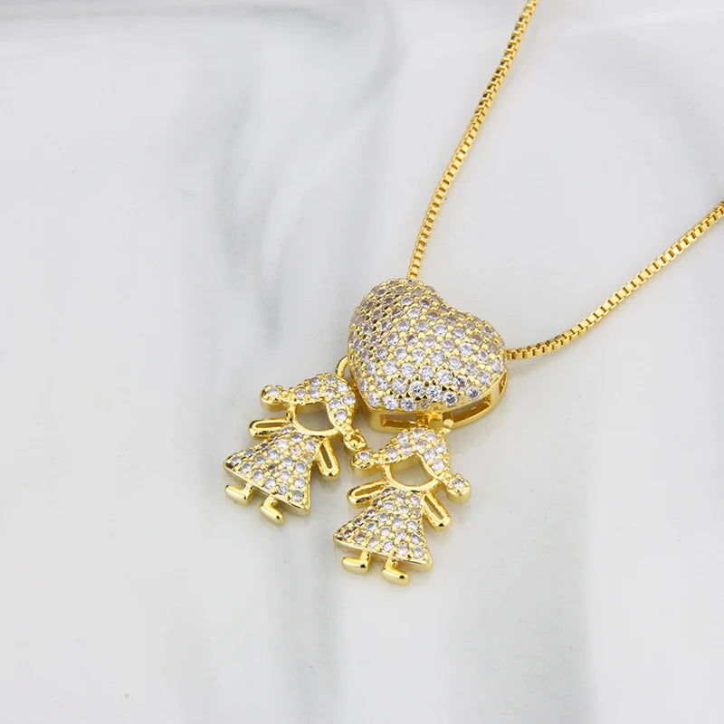 COLAR AMOR DE MÃE FOLHEADO A OURO 18K