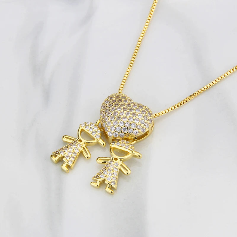 COLAR AMOR DE MÃE FOLHEADO A OURO 18K